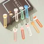 50pcs Cute Animals Bookmarks Ruler for Kids Students Cartoon Animal Party Favor  image 3