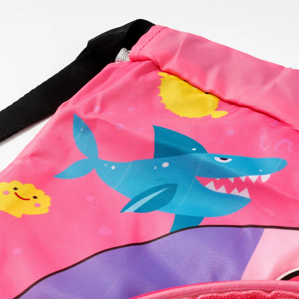 Children's Cartoon Swimming Bag Dry and Wet Separation Beach Bag Fashion Large Capacity Swimming Clothes Storage Bag Backpack Pink image 5