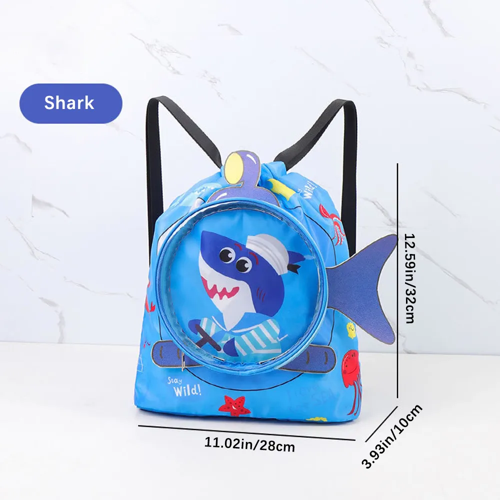 Children's Cartoon Swimming Bag Dry and Wet Separation Beach Bag Fashion Large Capacity Swimming Clo
