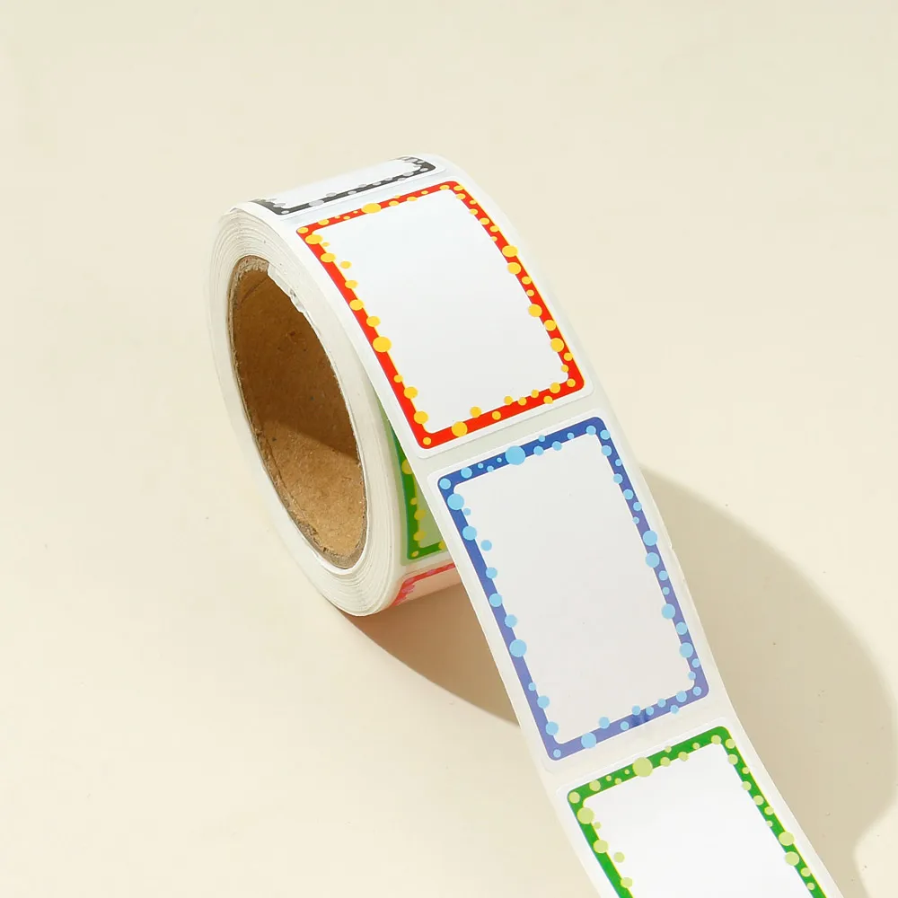 Name Tag Roll Stickers Self-Adhesive Animal Labels Name Badge Personalized Border Stick on Kids Clothes Box Desk Teachers Nursery Office School Supplies big image 5