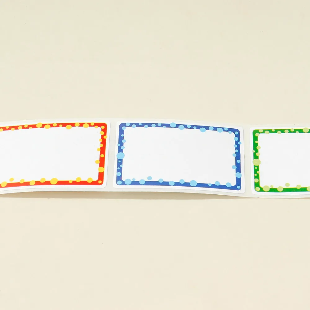 Name Tag Roll Stickers Self-Adhesive Animal Labels Name Badge Personalized Border Stick on Kids Clothes Box Desk Teachers Nursery Office School Supplies big image 9