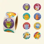 Cute Stickers Labels Roll Round Cartoon Labels for Envelope Seals Stickers Cards Gift Boxes Decoration White image 6