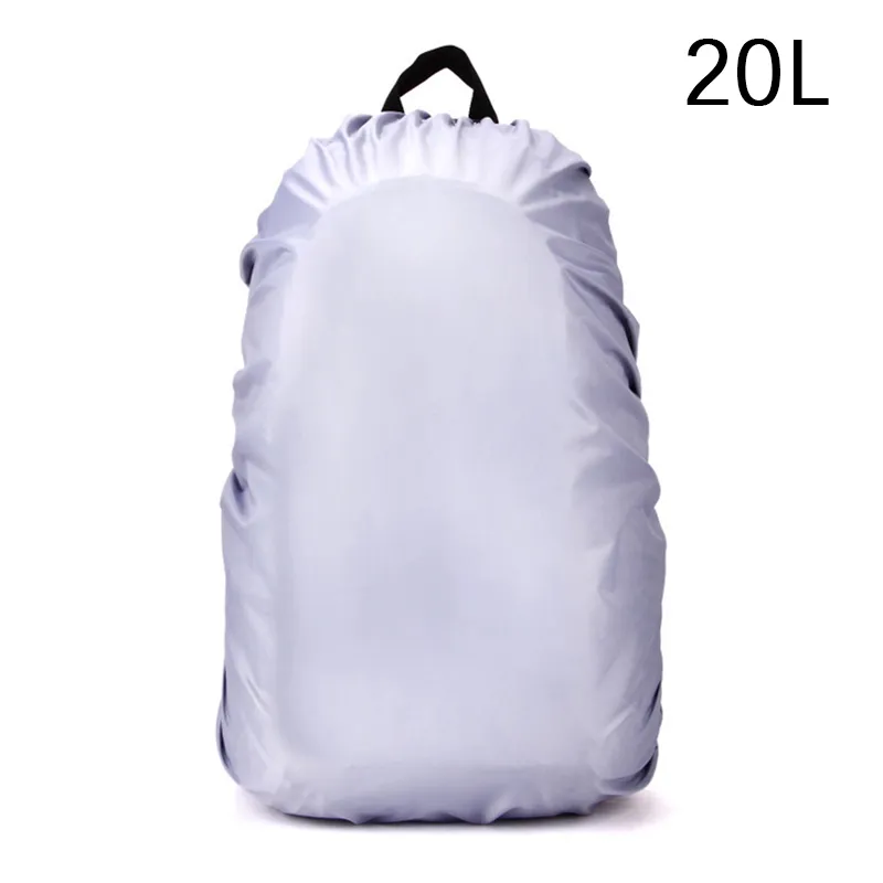 Waterproof Dustproof Backpack Rain Dust Cover for Hiking Camping Traveling Silver