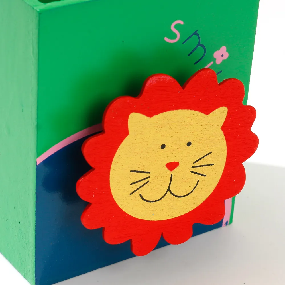 Animal Pattern Pencil Holder Pen Container Storage Box for Office Desk Home Decoration big image 4