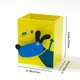 Animal Pattern Pencil Holder Pen Container Storage Box for Office Desk Home Decoration Yellow
