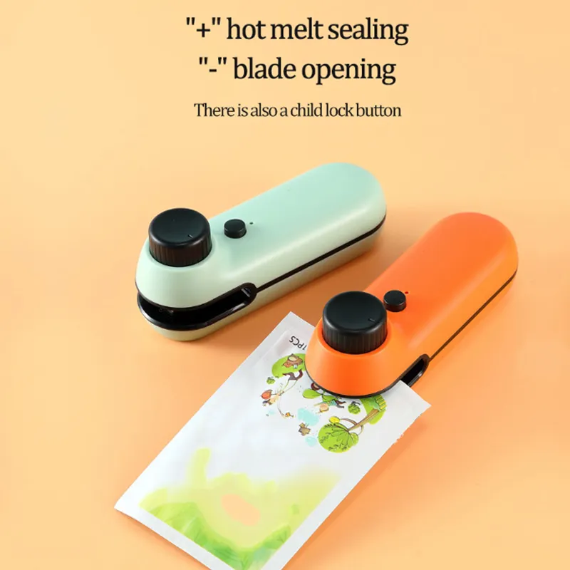 Mini Rechargeable Vacuum Sealer Home Portable Plastic Packaging Hand Pressure Food Sealing Device   big image 6
