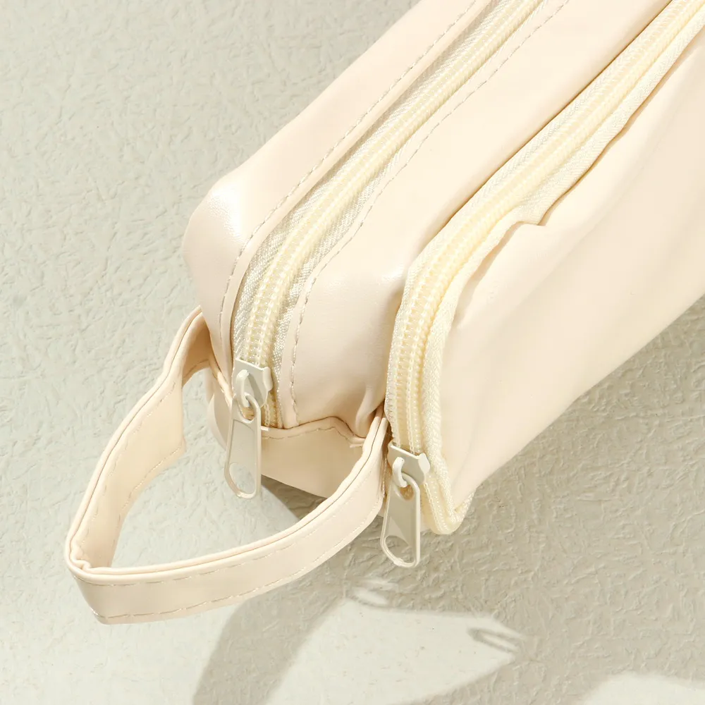 Pencil Bag Student Popular Double-layer Large Capacity Stationery Bag   image 6