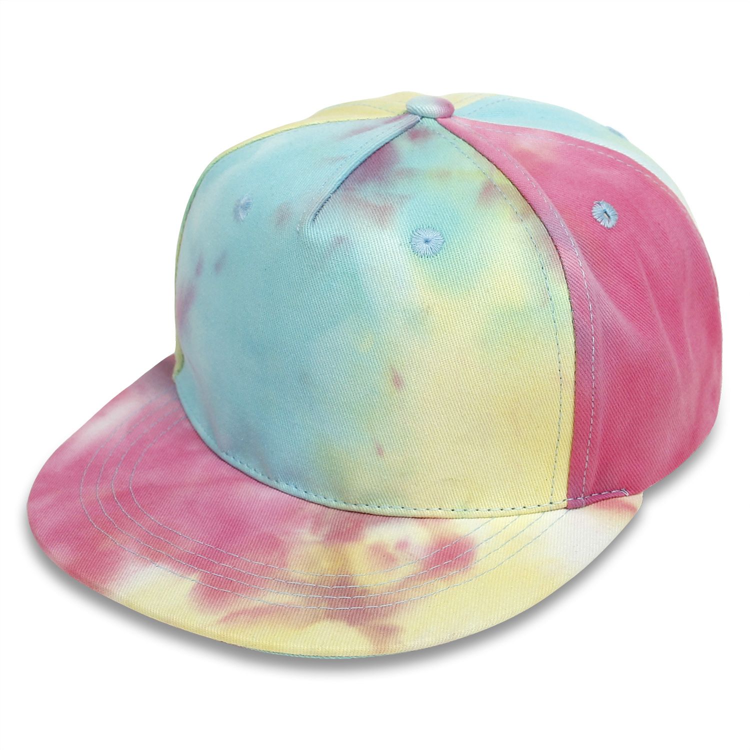 

Toddler/Kid Tie-dry Flat Brim Trendy Hat