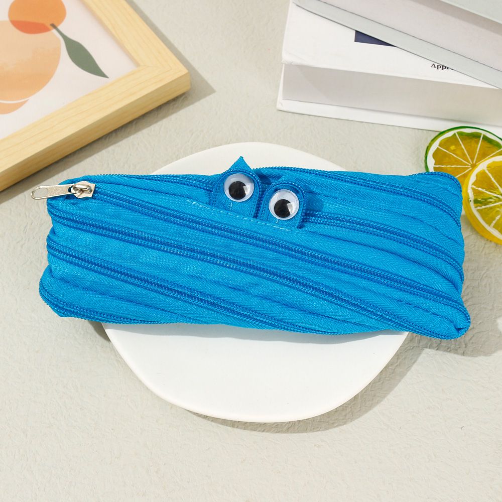 

Zipper Pencil Case Cartoon Pencil Pouch Zippered Pen Pouch Fun Stationery Bag Durable Pencil Bags Pencil Box Lightweight Storage Gift for School Offic