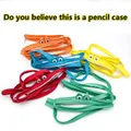 Zipper Pencil Case Cartoon Pencil Pouch Zippered Pen Pouch Fun Stationery Bag Durable Pencil Bags Pencil Box Lightweight Storage Gift for School Office Home Travel   image 3