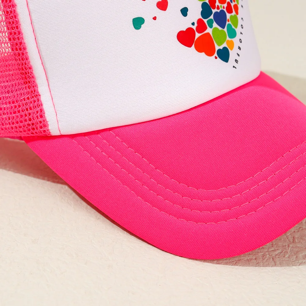 Kid Heart Letters Print Peaked Cap big image 3