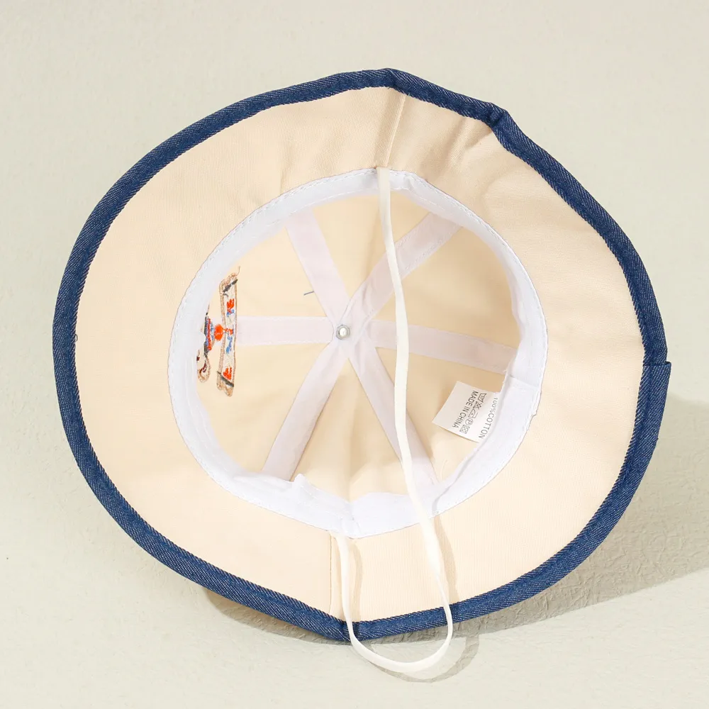 Baby/Toddler 100% Cotton Little Bear Embroidery Fisherman Hat big image 2