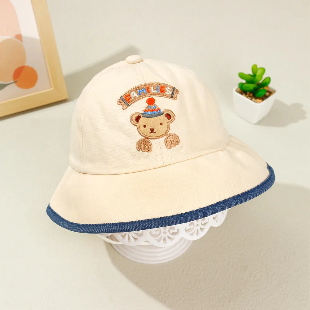 Baby/Toddler 100% Cotton Little Bear Embroidery Fisherman Hat  big image 1