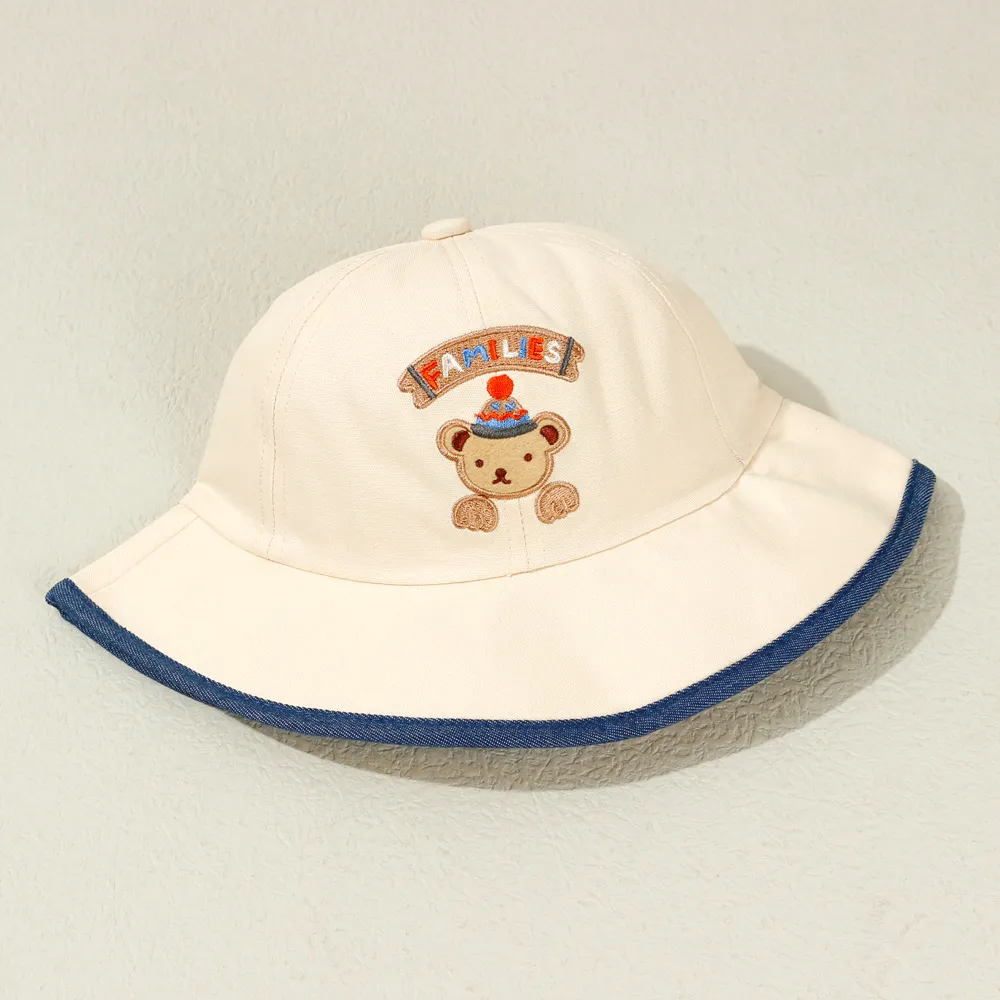 Baby/Toddler 100% Cotton Little Bear Embroidery Fisherman Hat  big image 5
