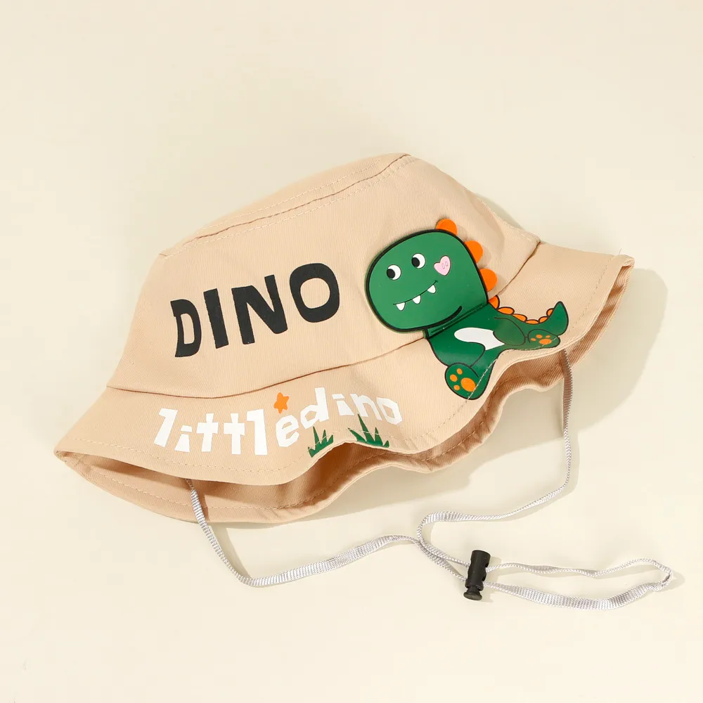 Toddler/Kid Small Dinosaur Letters Pattern Fashion Drawstring Hat  big image 4