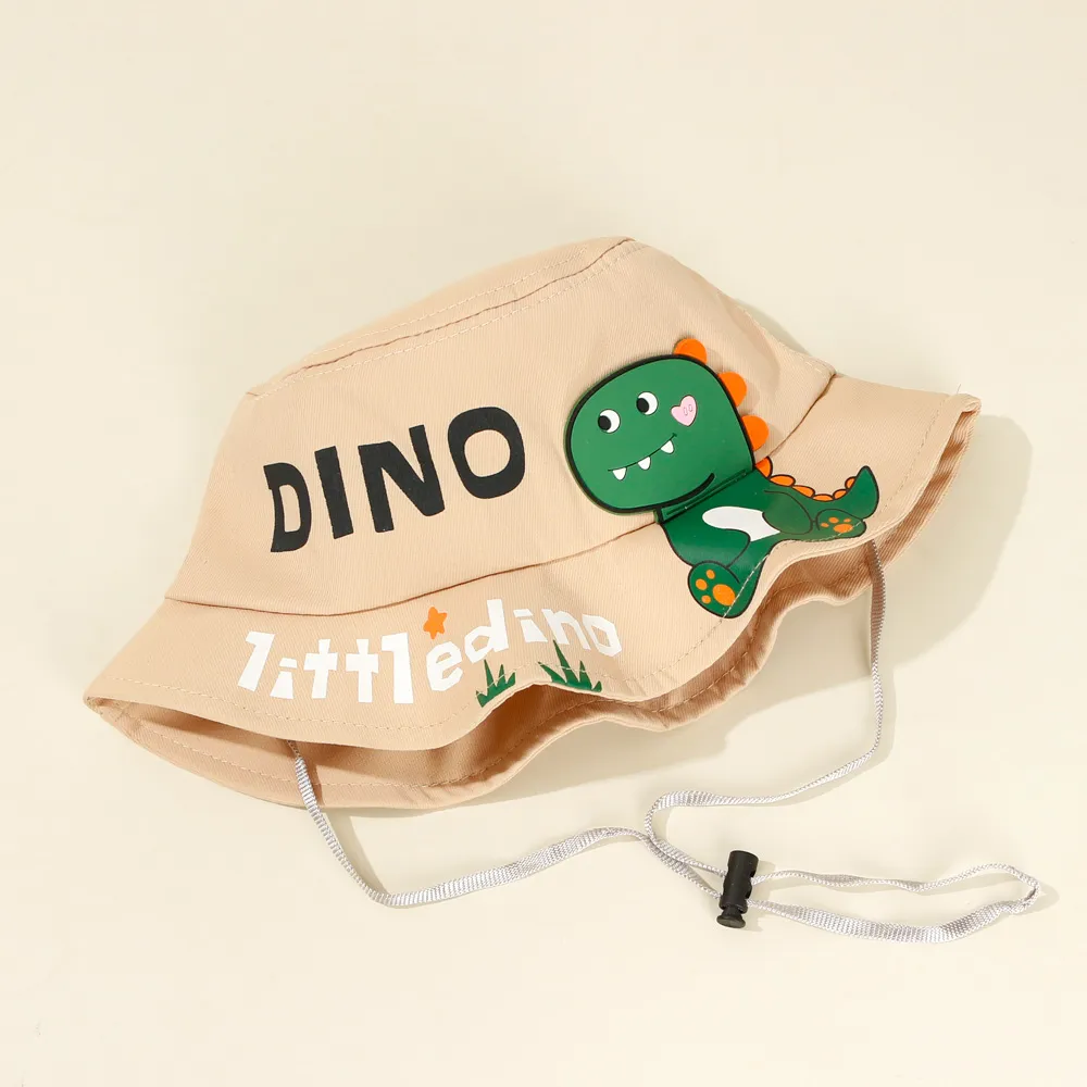 Toddler/Kid Small Dinosaur Letters Pattern Fashion Drawstring Hat big image 4