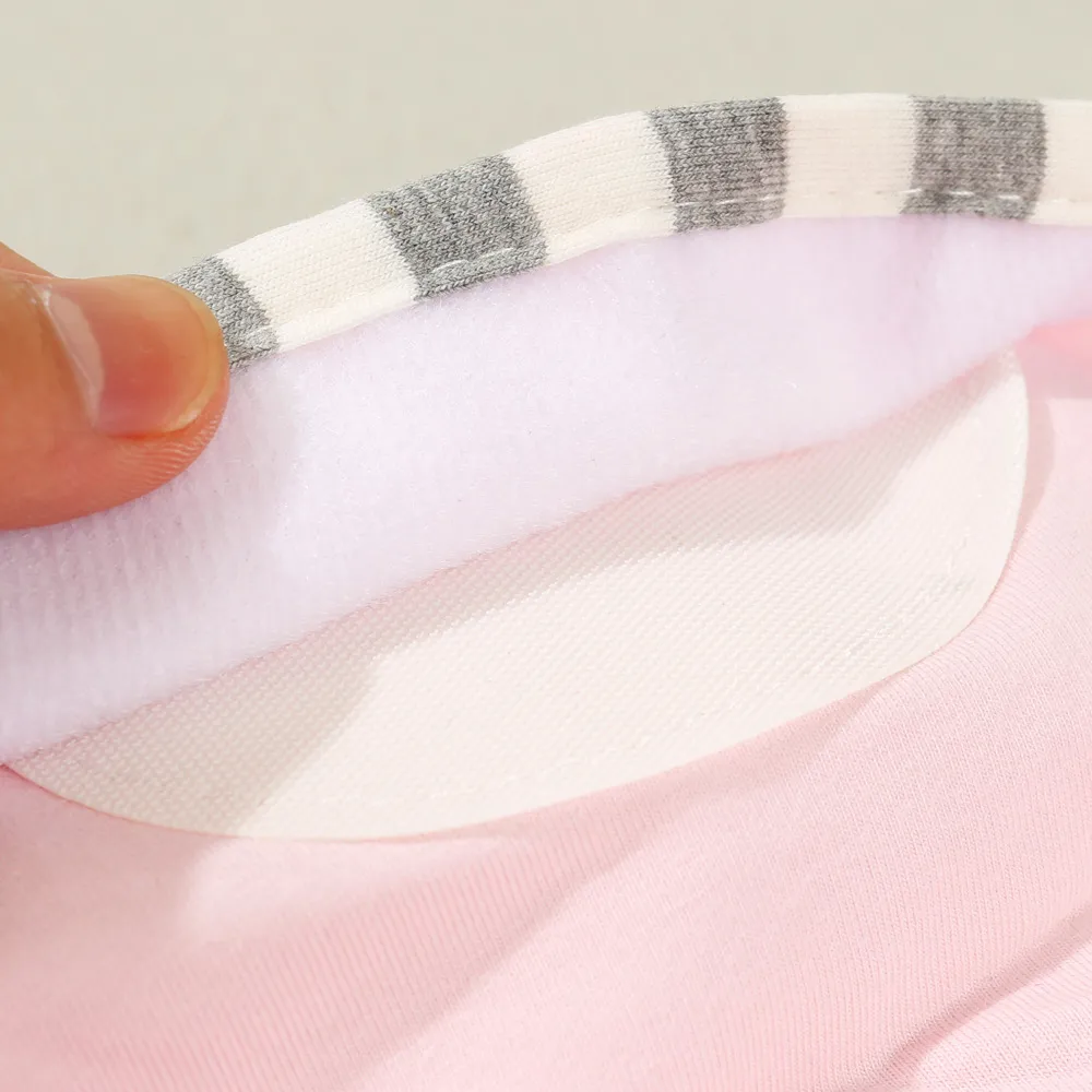 2pcs Baby Sleeping Bags and Rabbit Ear Fetal Hat Set, Newborns 0-3 Months Must Haves, Inside 95% Cotton, Soft and Cute, Suitable for Four Seasons big image 3