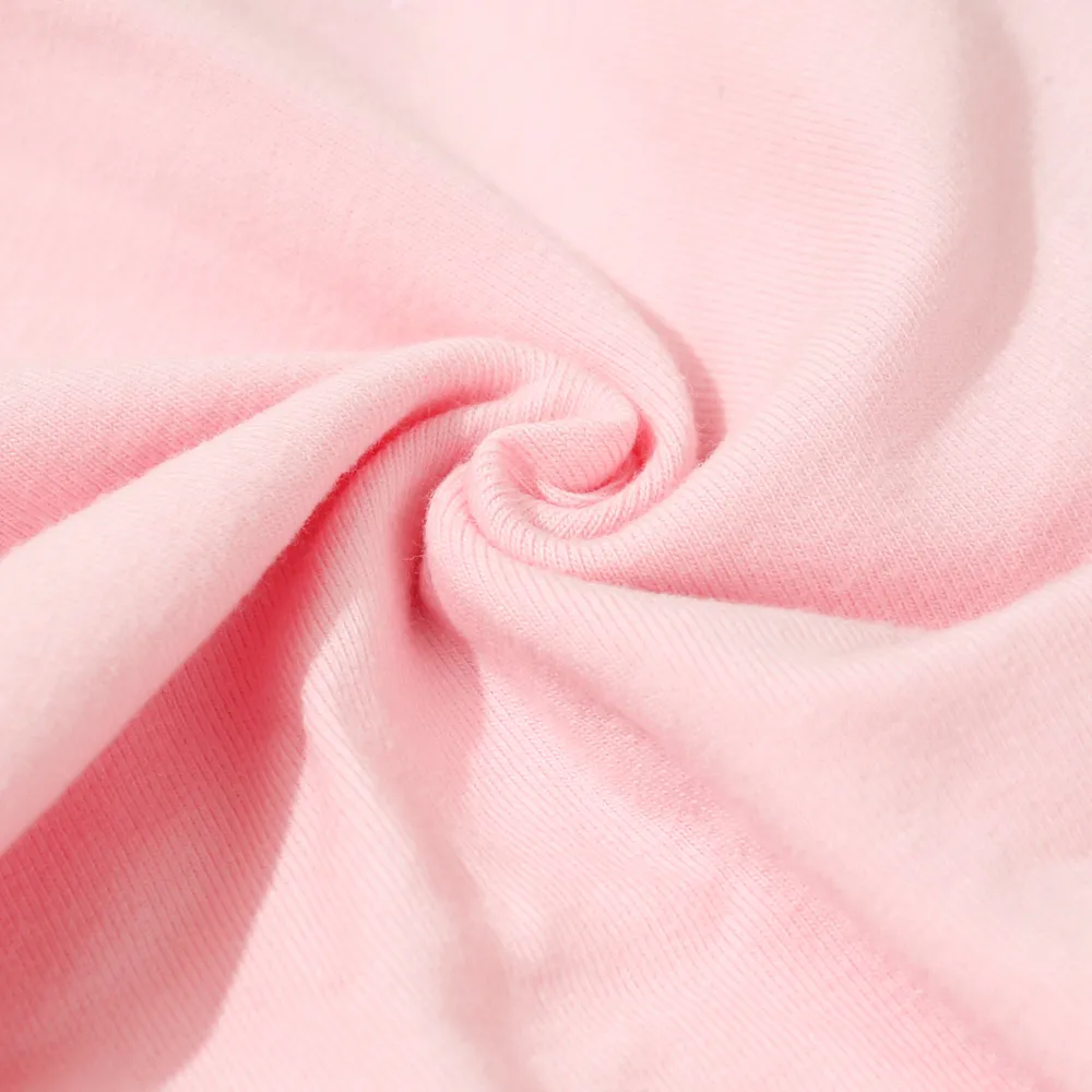 2-teiliges Babyschlafsäcke und Hasenohr-Fetalhut-Set, Neugeborene 0-3 Monate Must-Haves, innen 95% Baumwolle, weich und niedlich, geeignet für vier Jahreszeiten  rosa big image 1