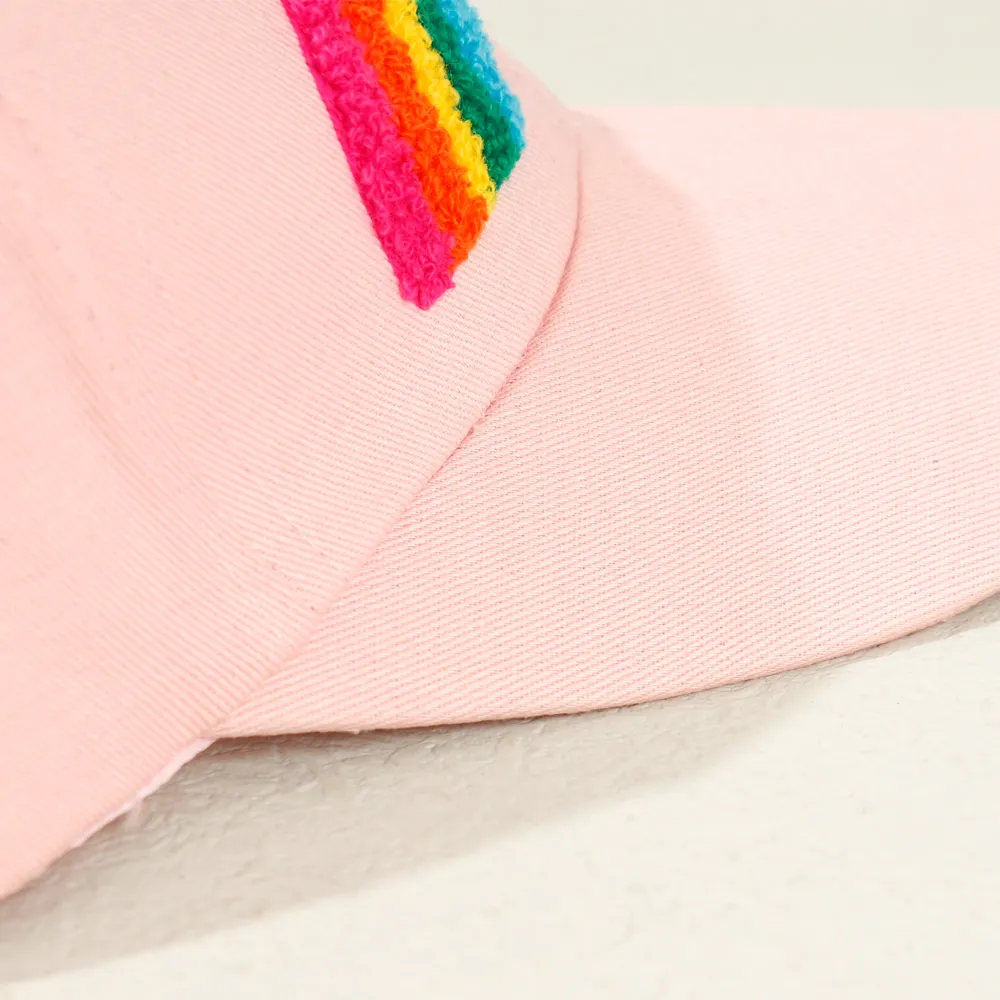Toddler/Kid 100% Cotton Rainbow Embroidery Baseball Cap big image 2