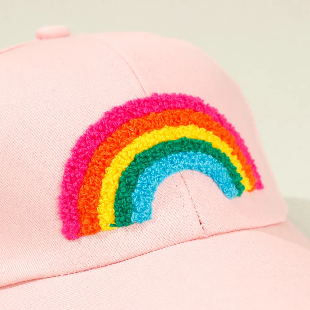 Toddler/Kid 100% Cotton Rainbow Embroidery Baseball Cap   big image 4