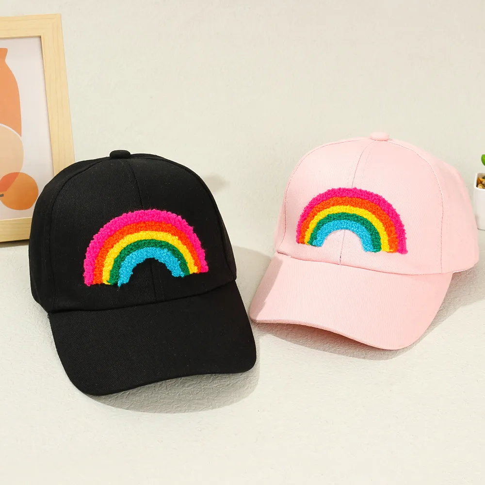 Toddler/Kid 100% Cotton Rainbow Embroidery Baseball Cap big image 5