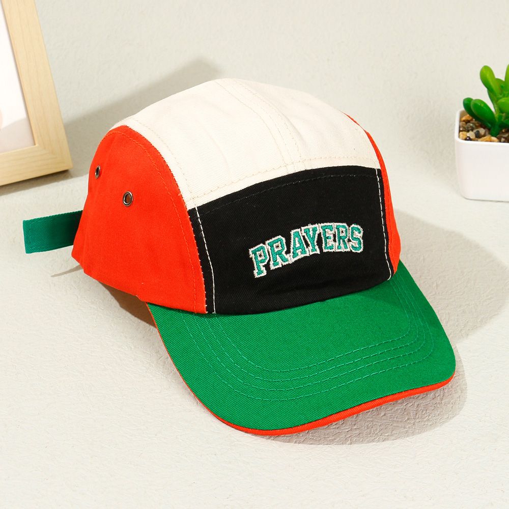 

Toddler/Kid Colorblock Letters Embroidery Peaked Cap
