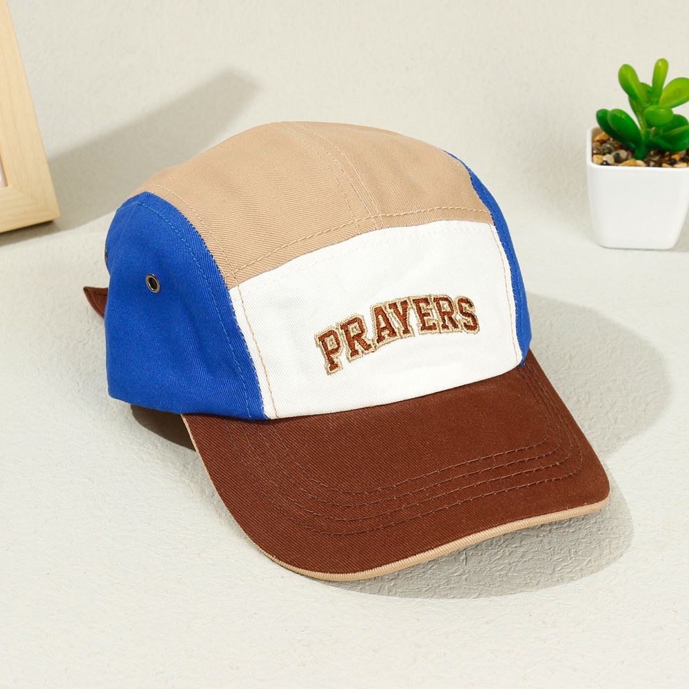 

Toddler/Kid Colorblock Letters Embroidery Peaked Cap