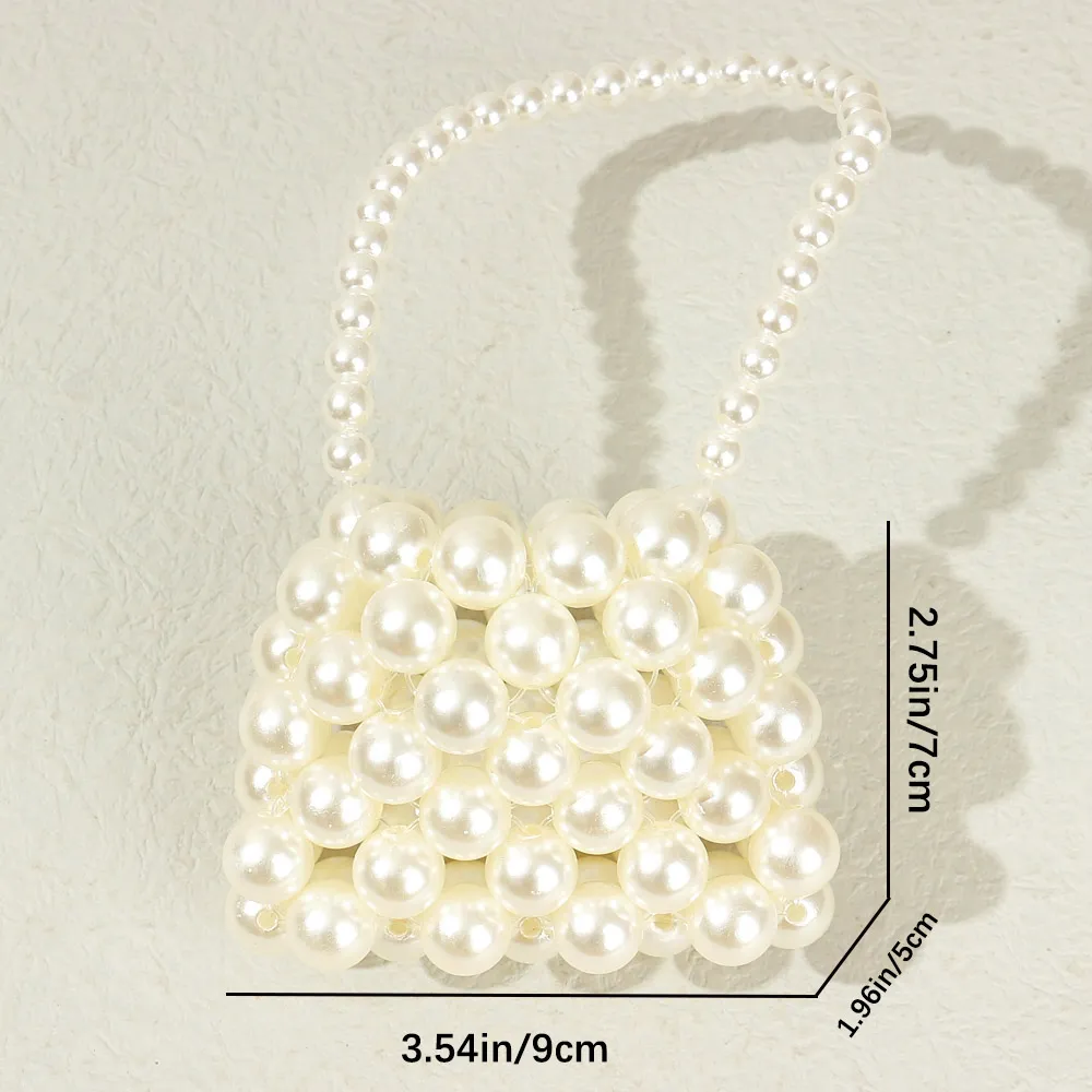 Toddler/Kid Mini Pearl Bag Handmade Beaded Bag big image 6