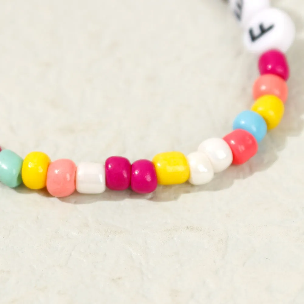 2-pack Toddler/Kid Letters Print Positive Energy Words Bracelets  image 6