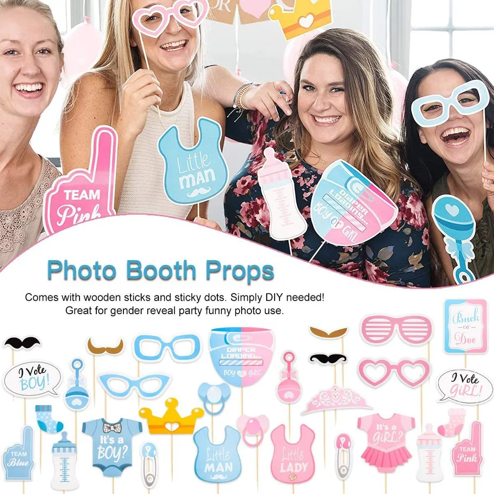 Baby Boy Graffiti Pattern Bath Party Photo Props big image 2