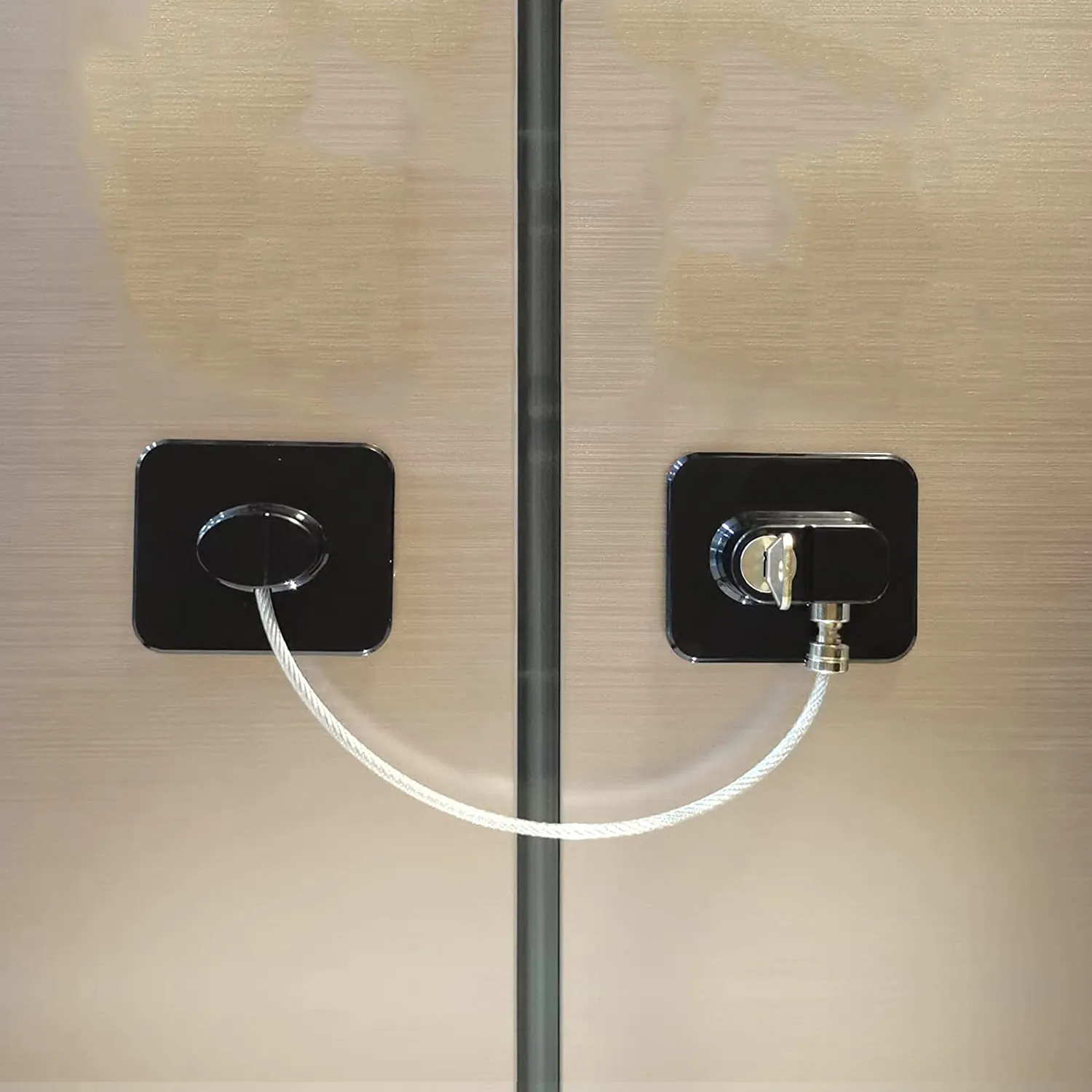 Multi-functional Child Safety Lock - High-rise Protection for Cabinets, Windows, Refrigerators, and More Black