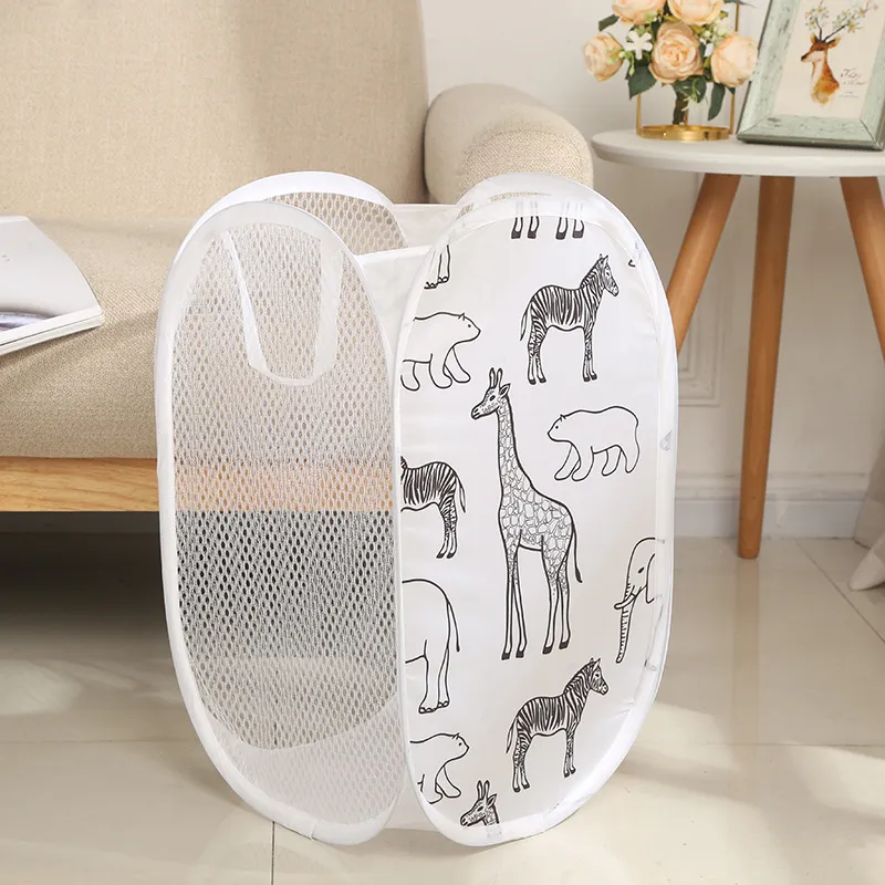 Foldable Laundry Basket For Dirty Clothes And Household Items