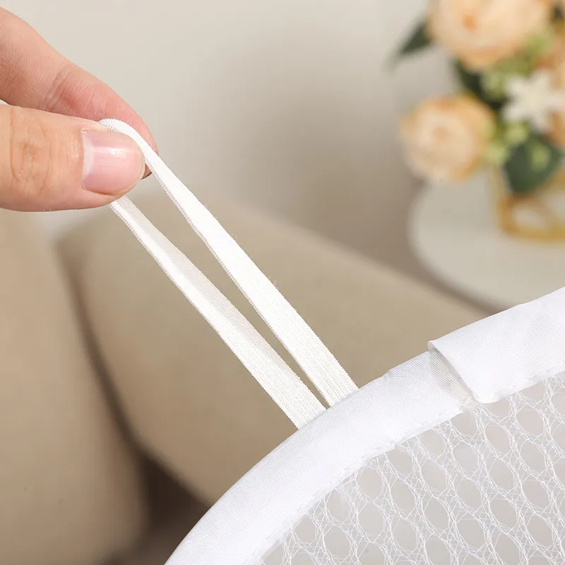 Foldable Laundry Basket for Dirty Clothes and Household Items White image 5