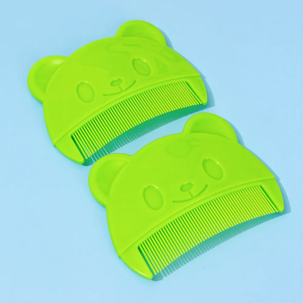 2pcs Baby Bear Shaped Combs  Green