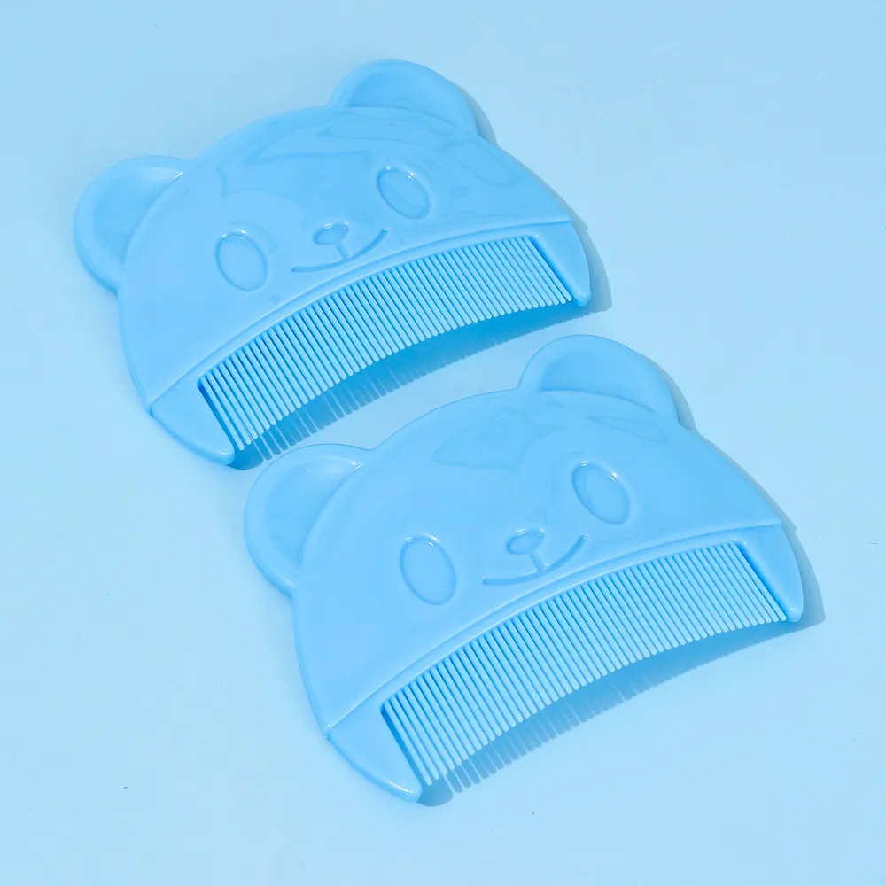 2pcs Baby Bear Shaped Combs  Blue