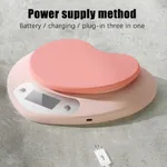 Mini USB Rechargeable Kitchen Scale for Precise Weighing and Baking Pink image 6