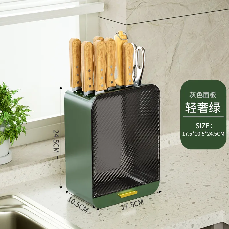 Single Unit Household Luxe Countertop Kitchen Knife Storage Rack  big image 1