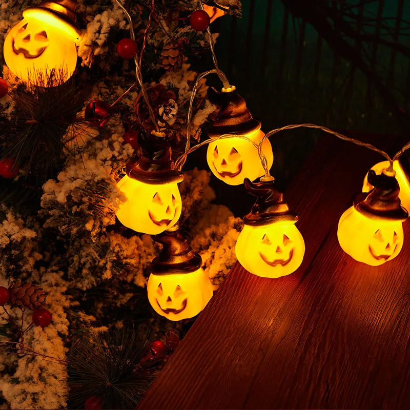 Set of 10 Halloween Witch Pumpkin LED Light Strings  image 3