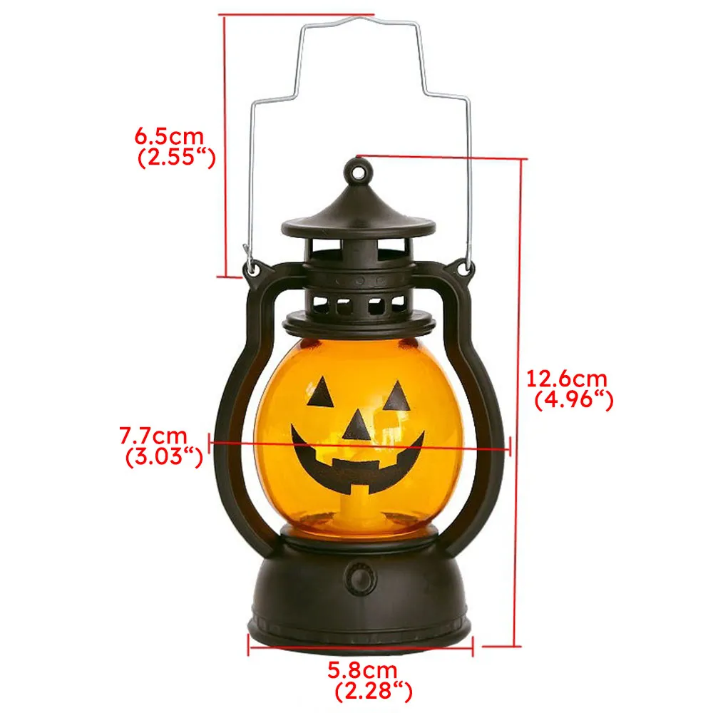 Halloween Oil Lamp Portable Pumpkin Lantern Skull Home Decoration  image 4