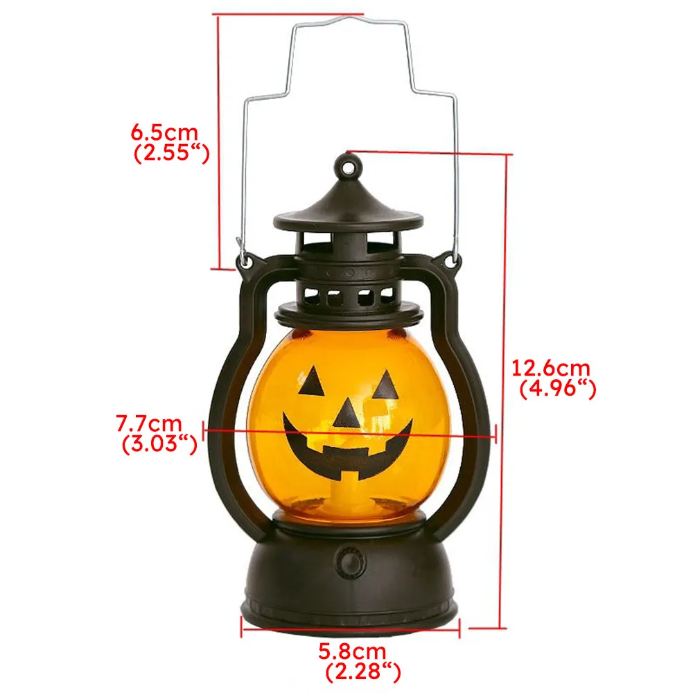 Halloween Oil Lamp Portable Pumpkin Lantern Skull Home Decoration  big image 4