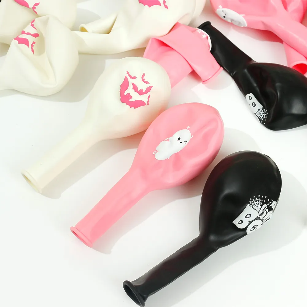 18pcs Latex Spiral Balloons Decorations Set for Halloween Party  Pink image 4