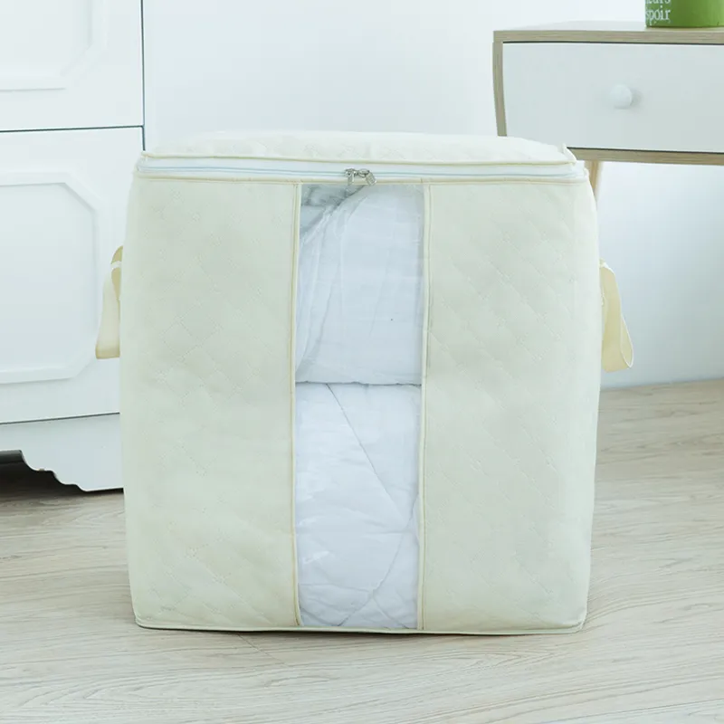 Collapsible Clothes Storage Bag Beige