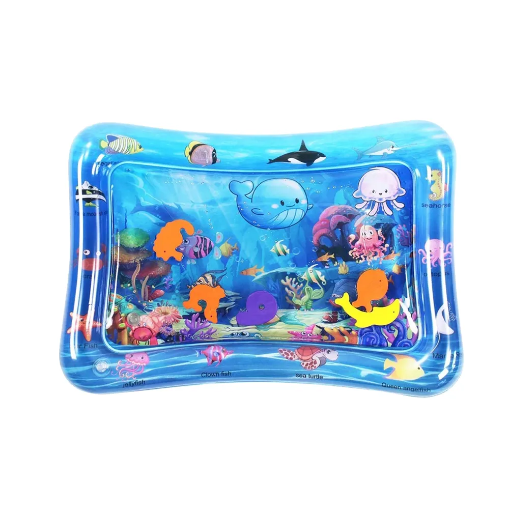 mat brinquedo inflável barriga tempo de jogo água bebê esteira para o centro de actividades crianças infantis para a menina recém-nascido Azul