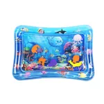 Tummy Time Baby Water Play Mat Inflatable Toy Mat for Infant Toddlers Activity Center for Newborn Boy Girl Blue