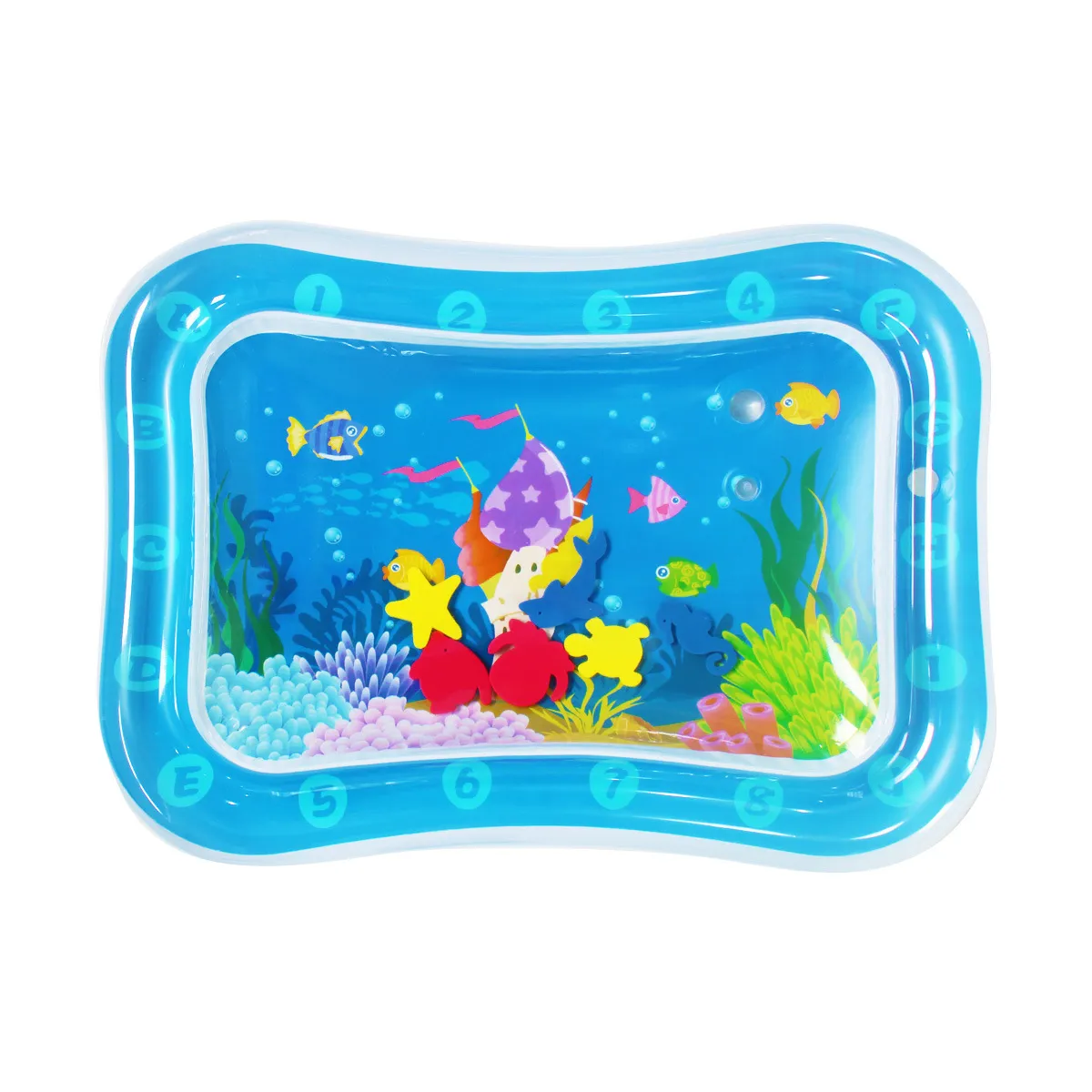 mat brinquedo inflável barriga tempo de jogo água bebê esteira para o centro de actividades crianças infantis para a menina recém-nascido Azul Claro