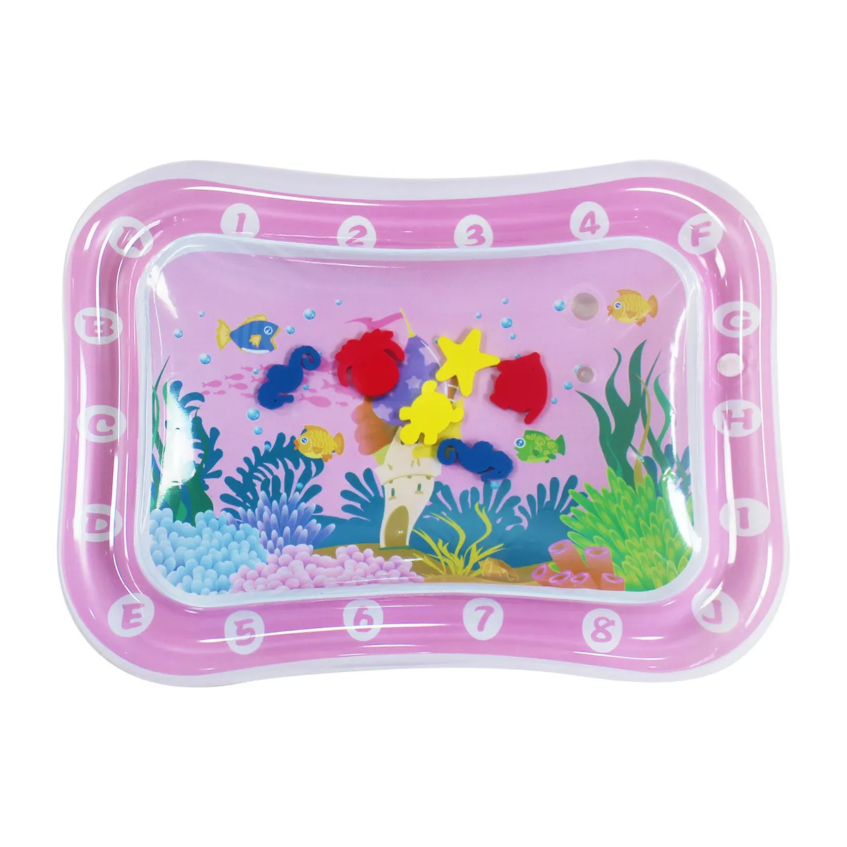 mat brinquedo inflável barriga tempo de jogo água bebê esteira para o centro de actividades crianças infantis para a menina recém-nascido Rosa big image 1