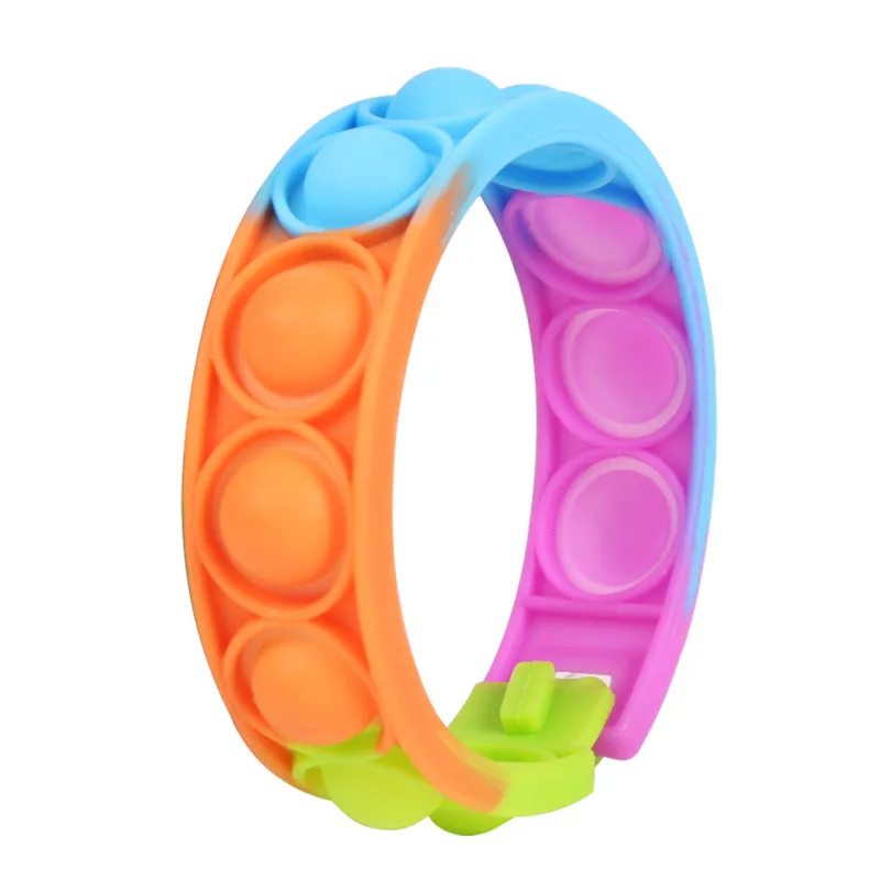 Kids Wristband Bracelets Toys Stress Relief Toy Fidget Sensory Toy Kids Silicone Play Educational Toy  big image 1