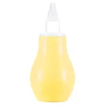 Aspirador nasal de bebê de silicone seguro para recém-nascidos limpador de muco sugador de muco pinças de sucção Amarelo