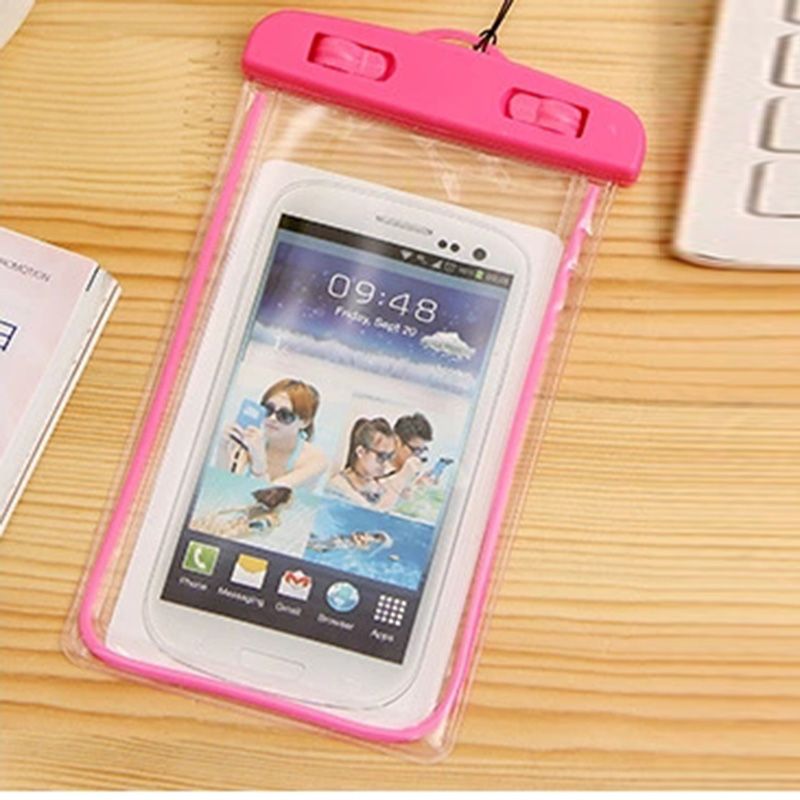 

Luminous Waterproof Swimming Phone Bag With Neck Strap