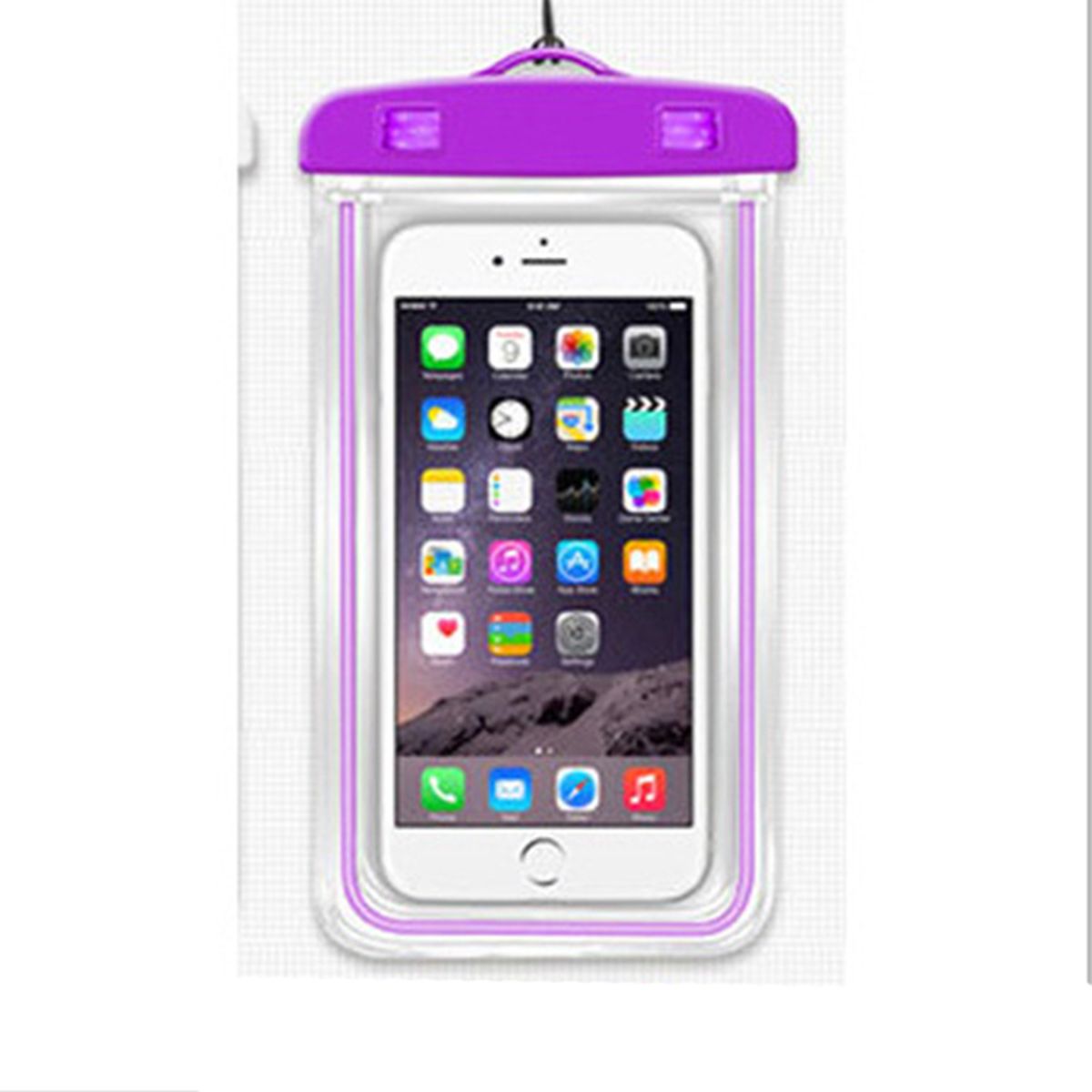 

Luminous Waterproof Swimming Phone Bag With Neck Strap